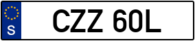 Truck License Plate